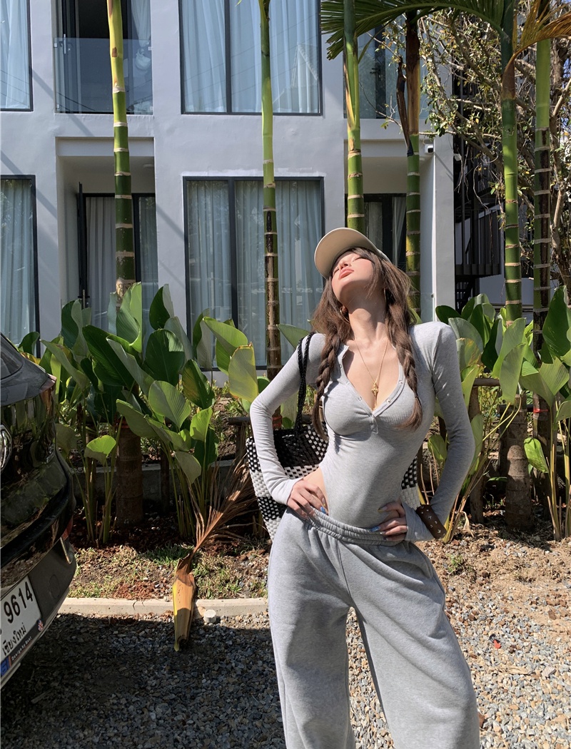 Inside the ride bottoming shirt leotard a set for women