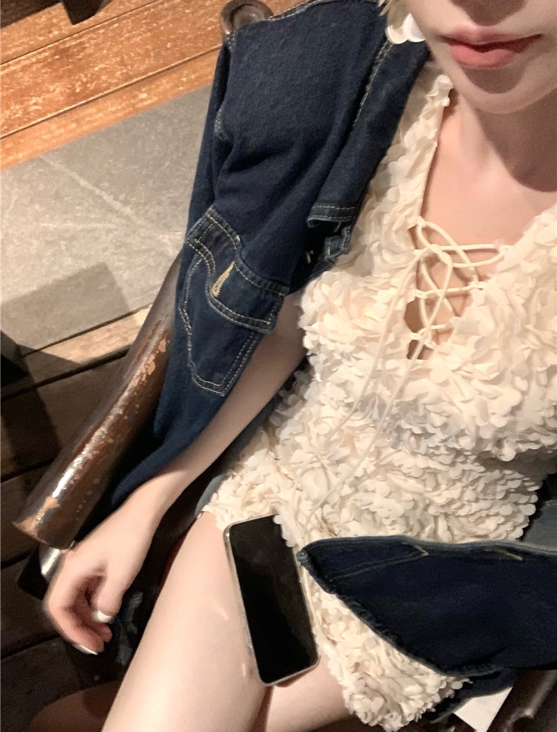 Sexy V-neck colors fashion stereoscopic package hip dress