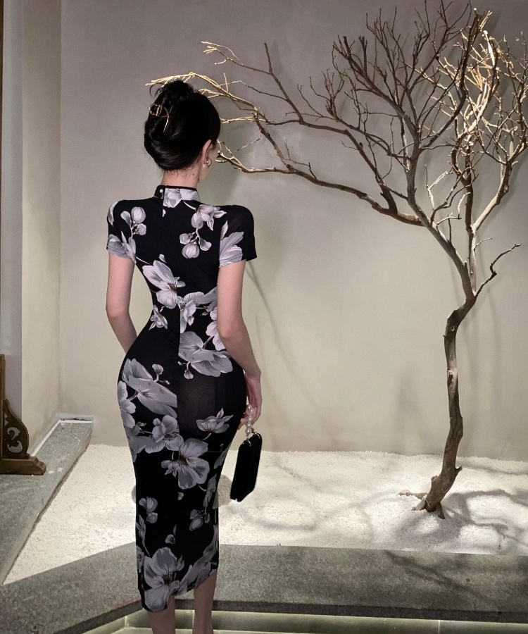 Banquet retro dress slim cheongsam for women