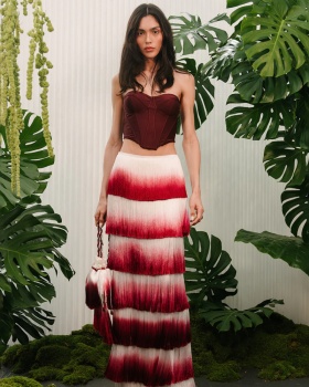 Gradient skirt performance clothing 2pcs set