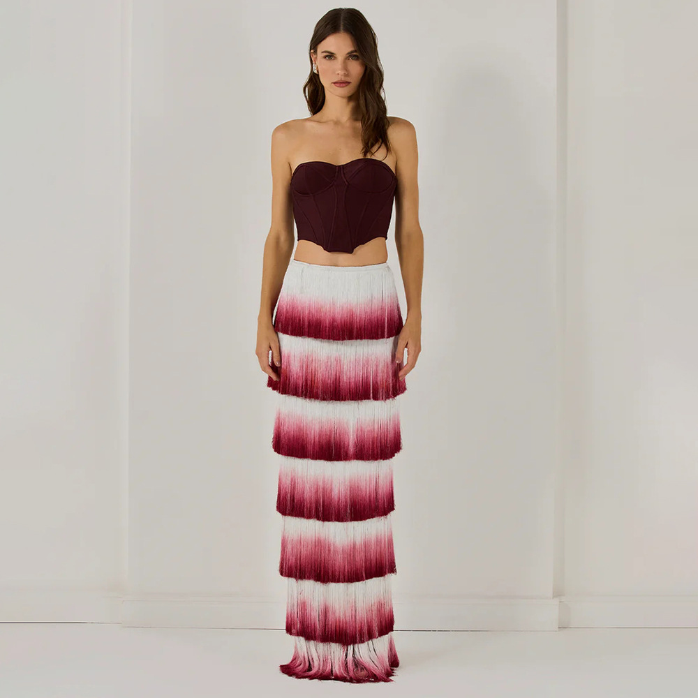 Gradient skirt performance clothing 2pcs set