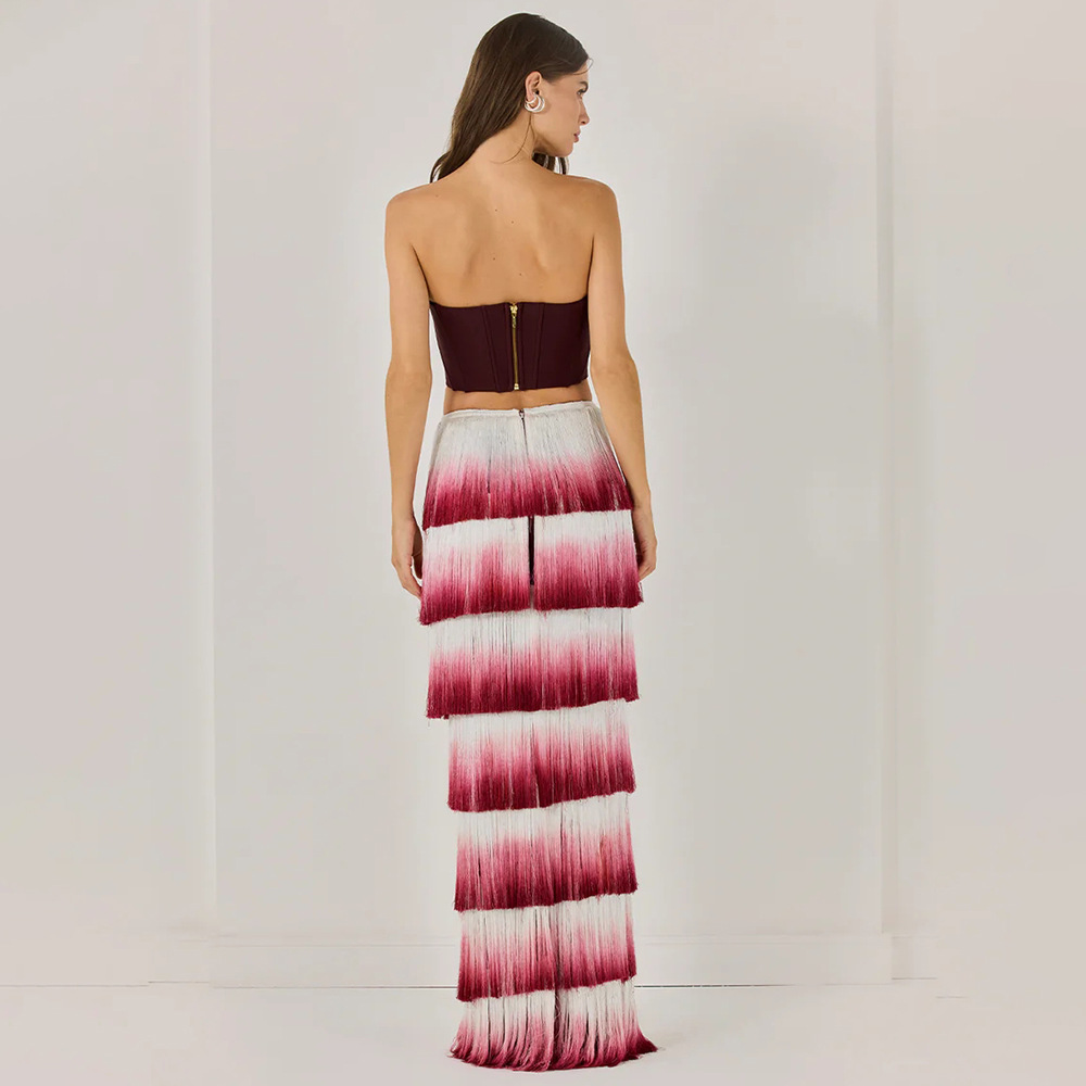 Gradient skirt performance clothing 2pcs set