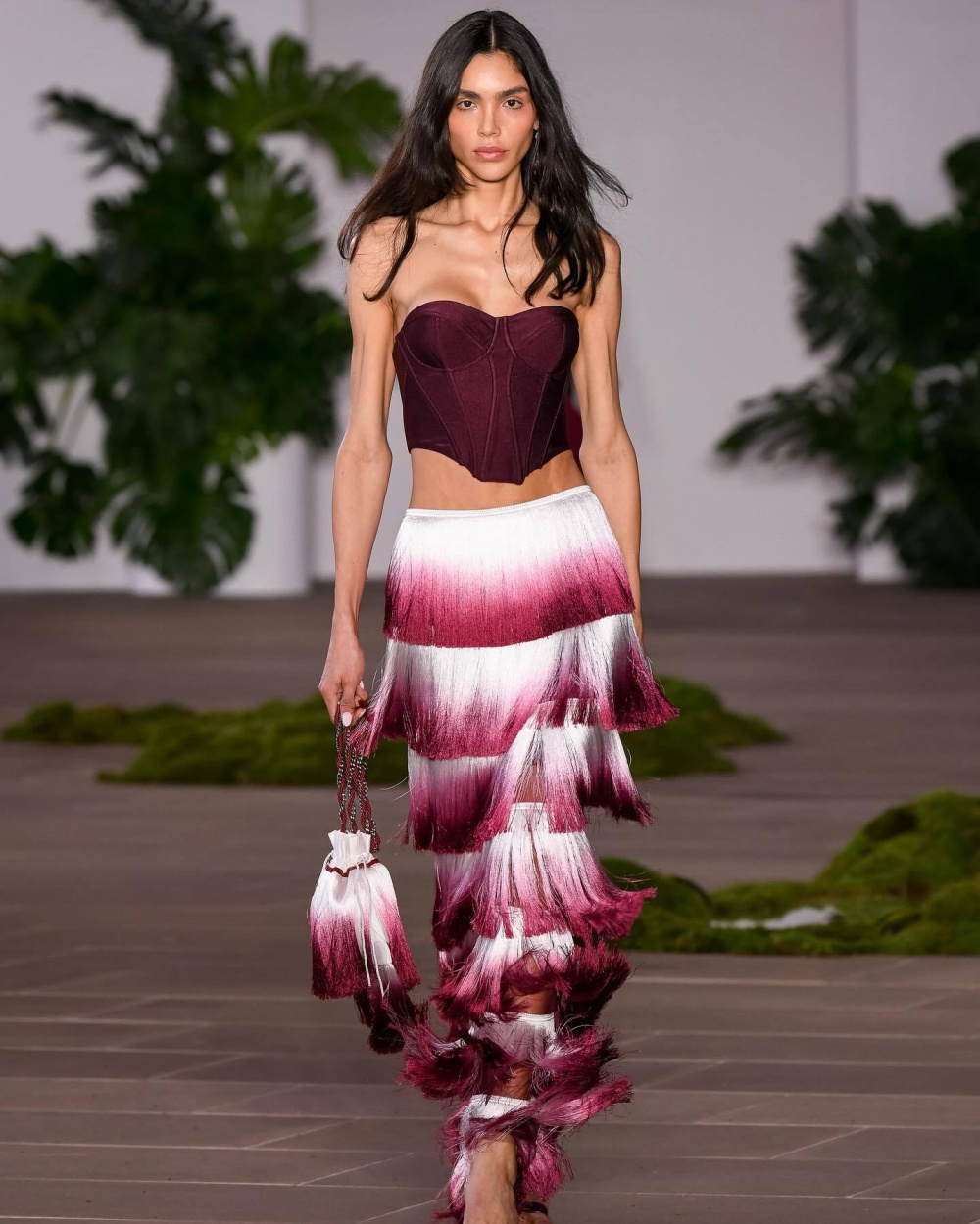 Gradient skirt performance clothing 2pcs set