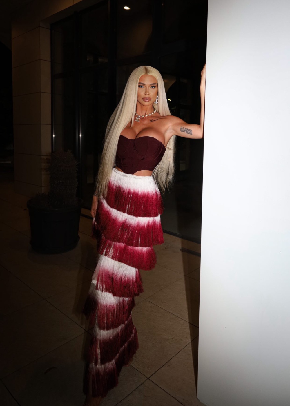 Gradient skirt performance clothing 2pcs set