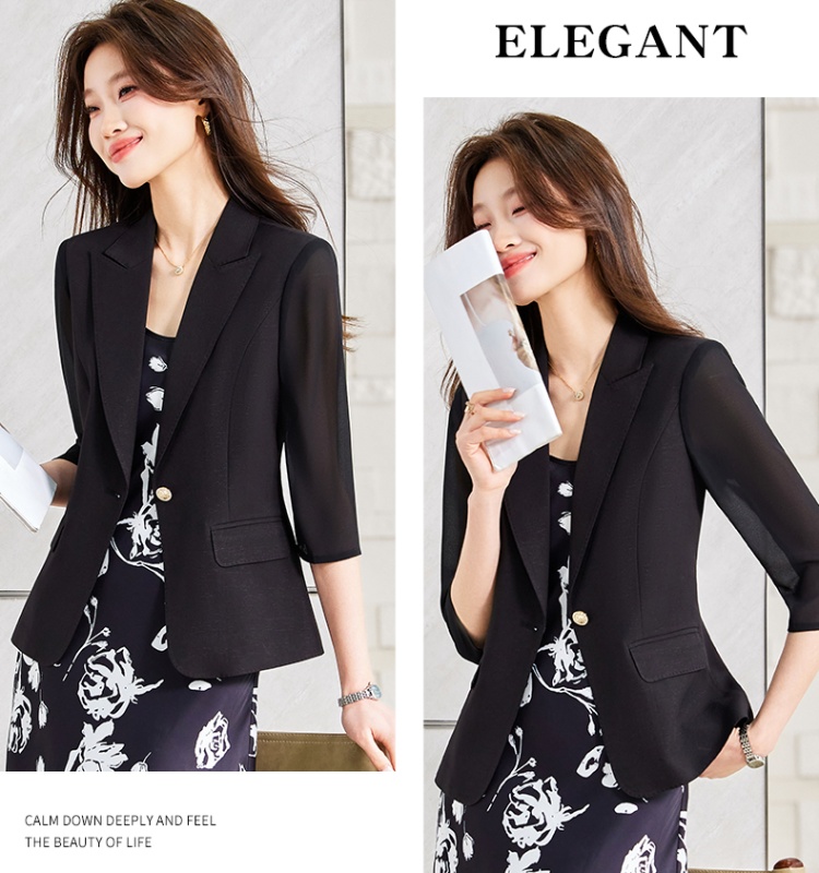 Short sleeve summer business suit temperament Casual coat