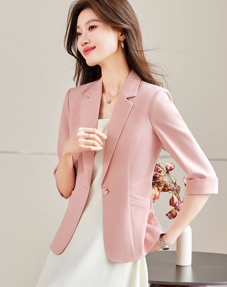 Summer short sleeve coat Casual business suit for women