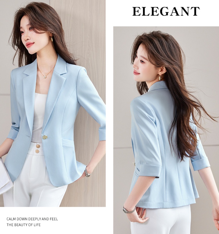 Summer short sleeve coat Casual business suit for women