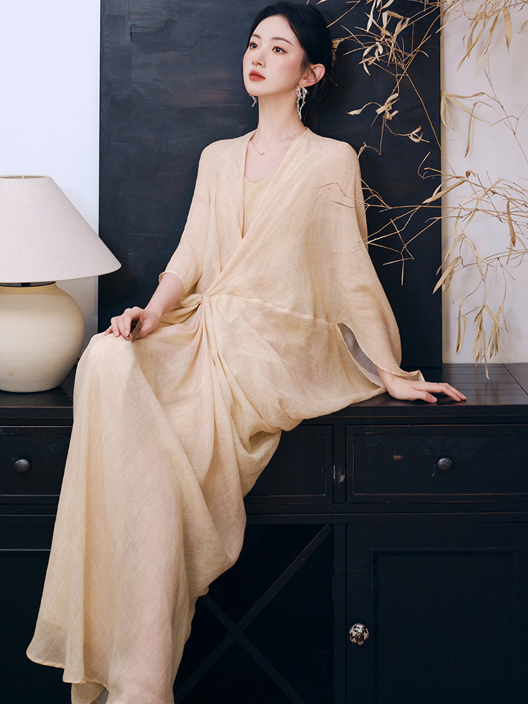 Tender dress strap dress a set for women