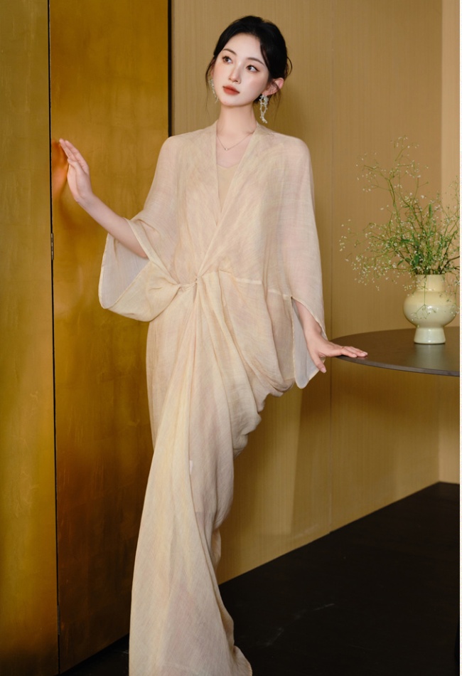 Tender dress strap dress a set for women