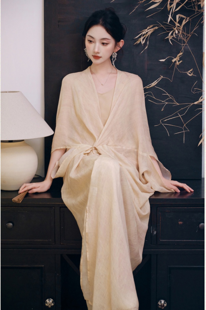 Tender dress strap dress a set for women