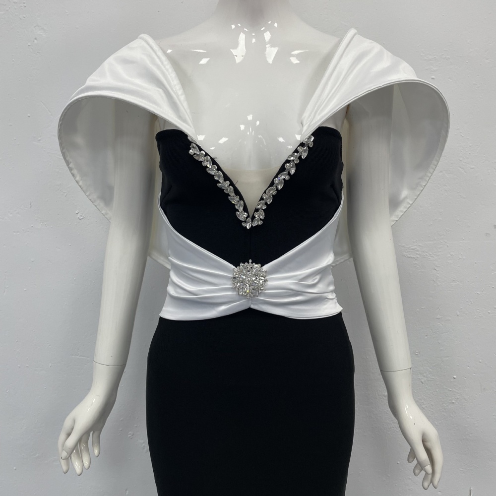 V-neck bandage dress long dress for women