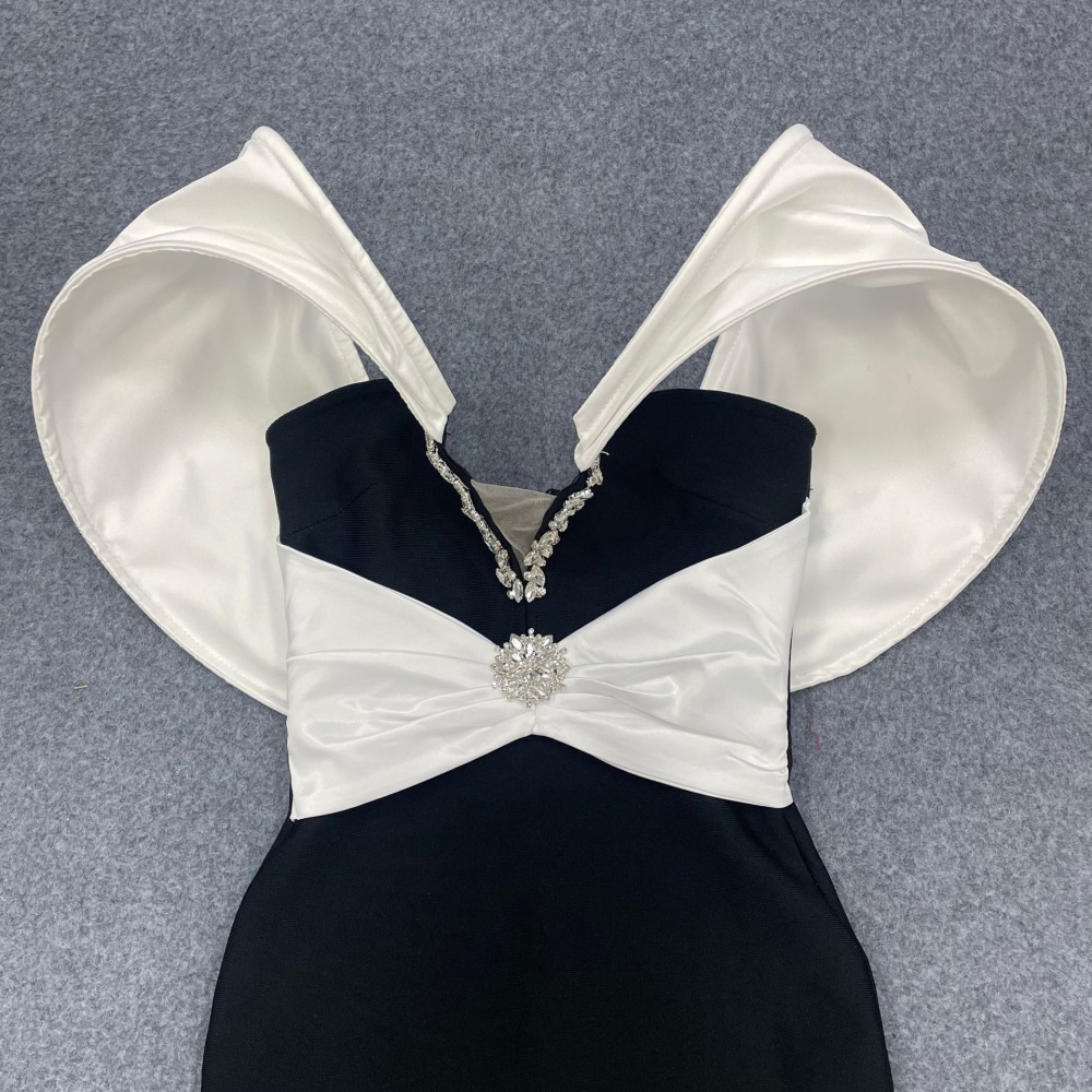 V-neck bandage dress long dress for women