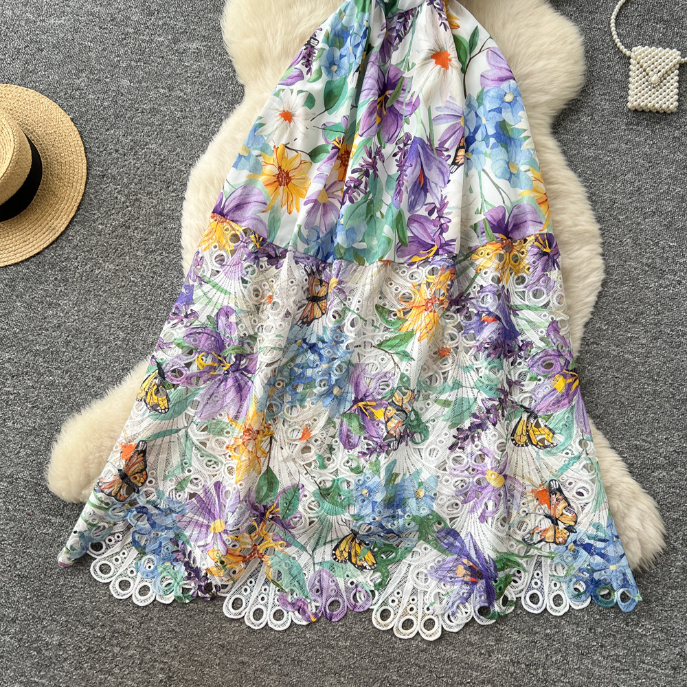 Romantic style France style dress bandage long dress for women