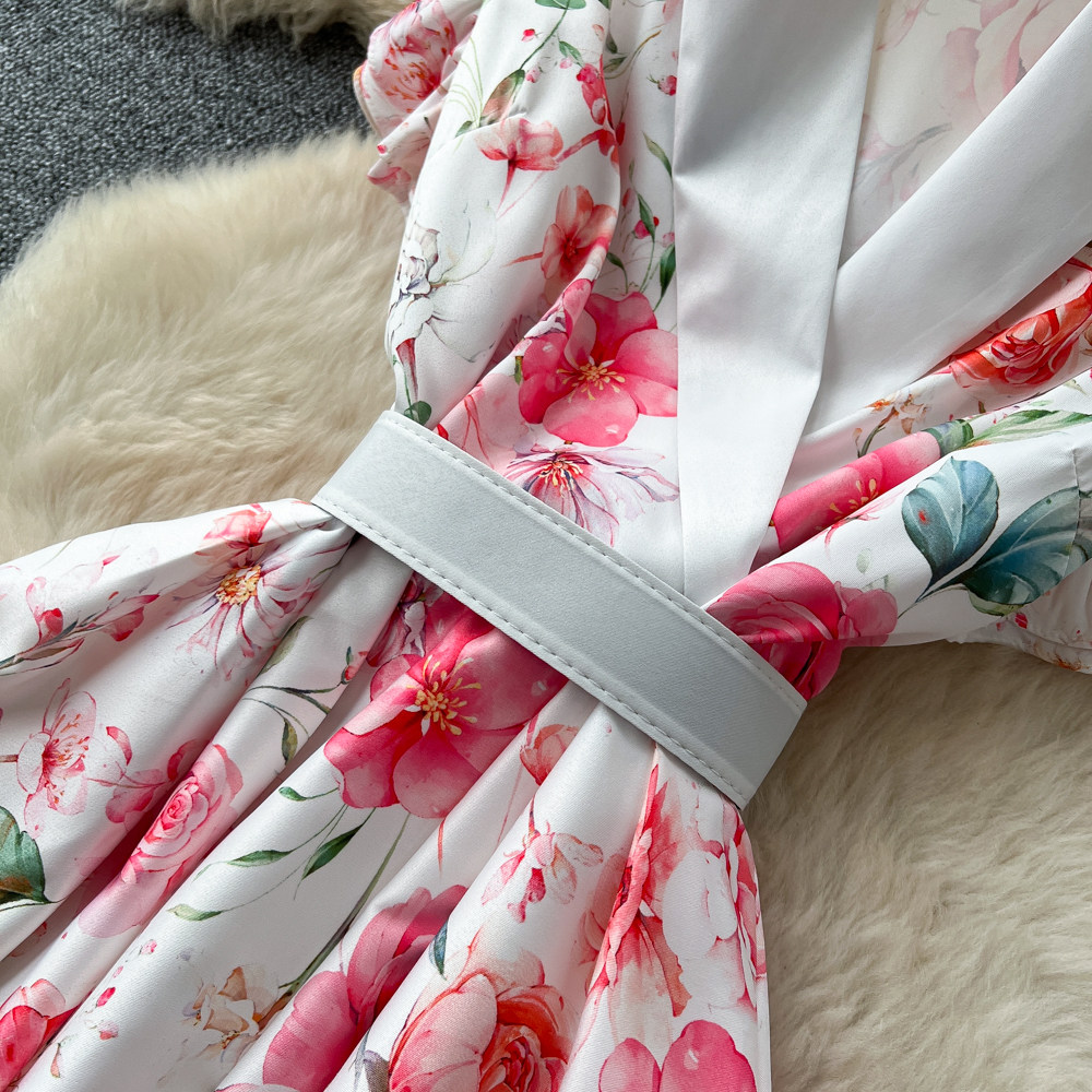 Summer elegant long dress vacation A-line dress for women