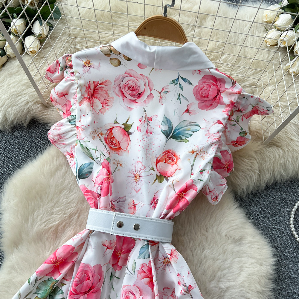 Summer elegant long dress vacation A-line dress for women