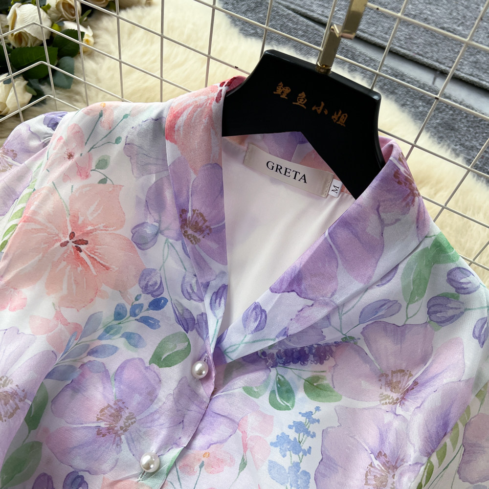 Short sleeve frenum dress temperament long dress for women