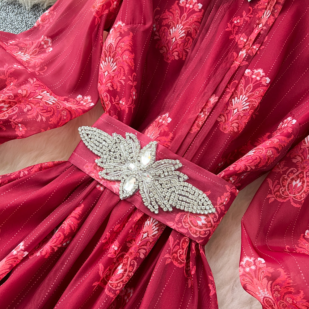 Summer France style long dress slim dress for women