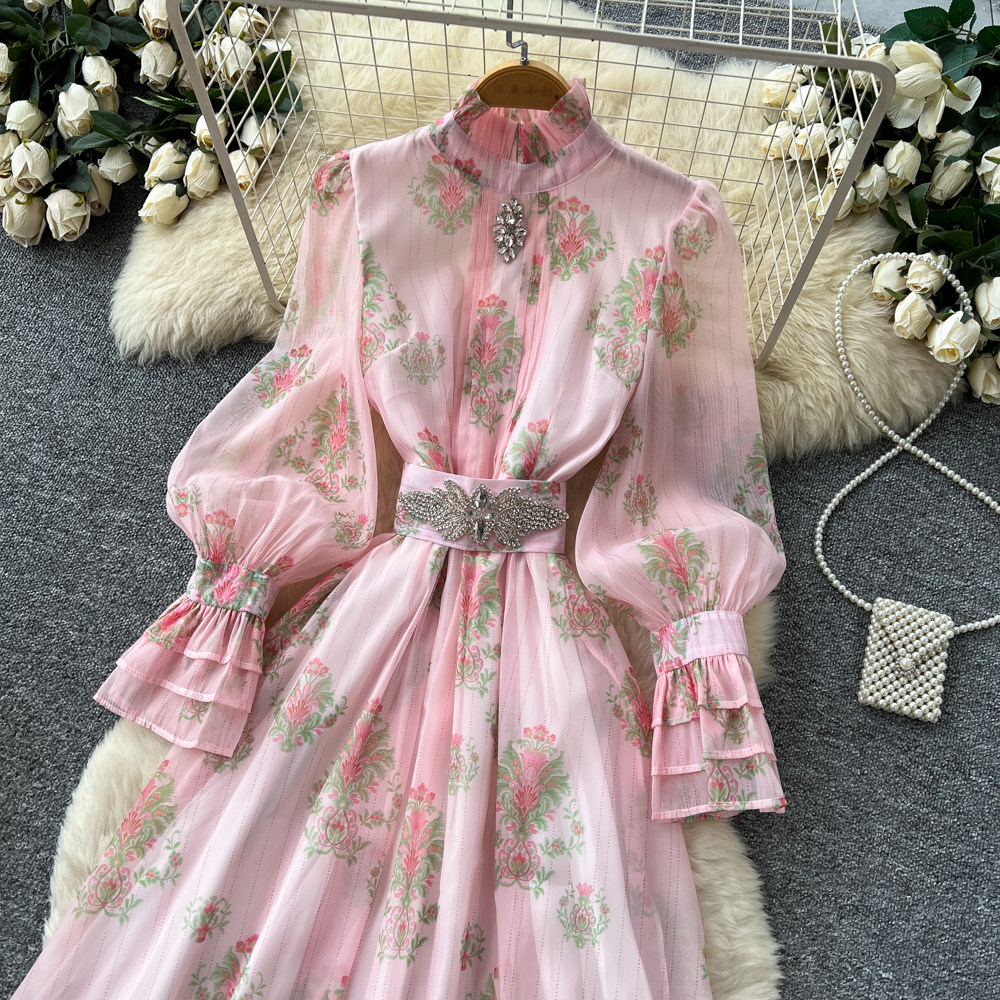 Summer France style long dress slim dress for women