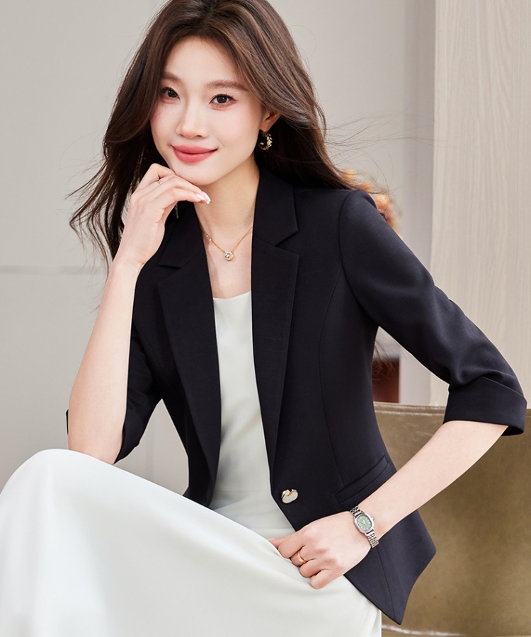 Casual temperament business suit short sleeve coat for women