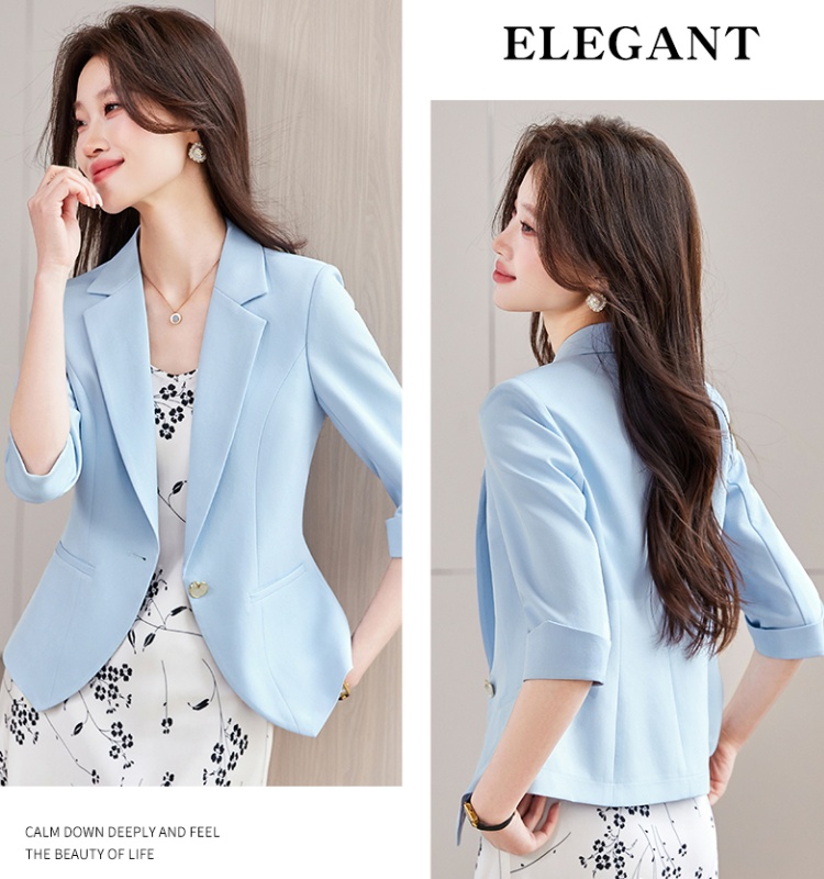 Casual temperament business suit short sleeve coat for women