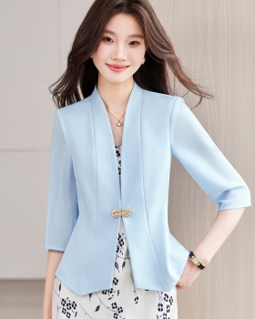 Short sleeve coat summer business suit for women