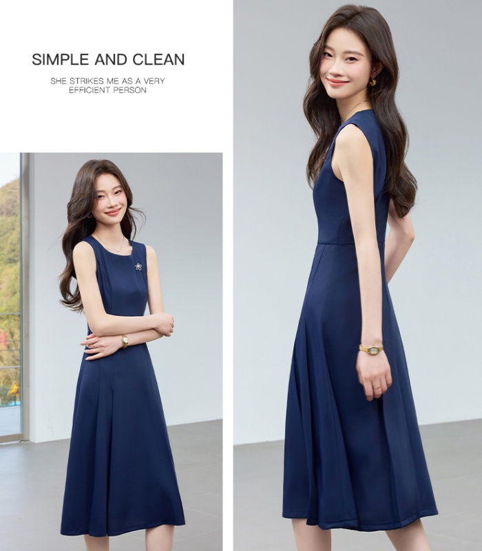 Casual fashion business suit sleeveless brooch for women
