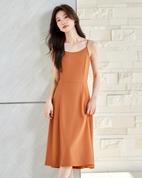 Inside the ride fashion dress slim strap dress for women