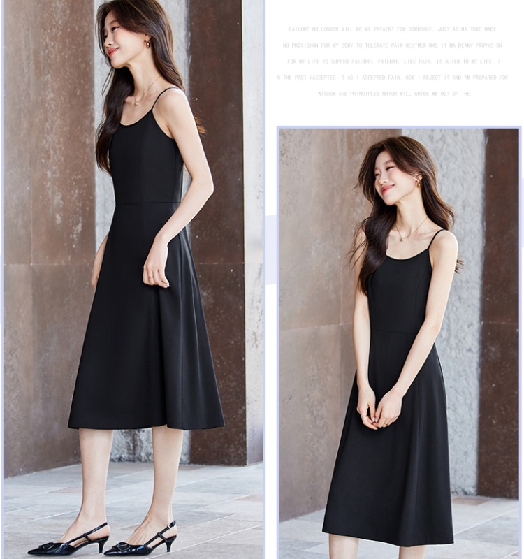 Inside the ride fashion dress slim strap dress for women