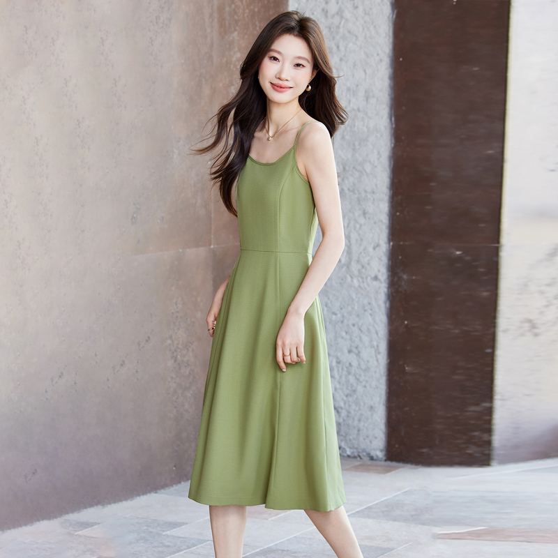Inside the ride fashion dress slim strap dress for women