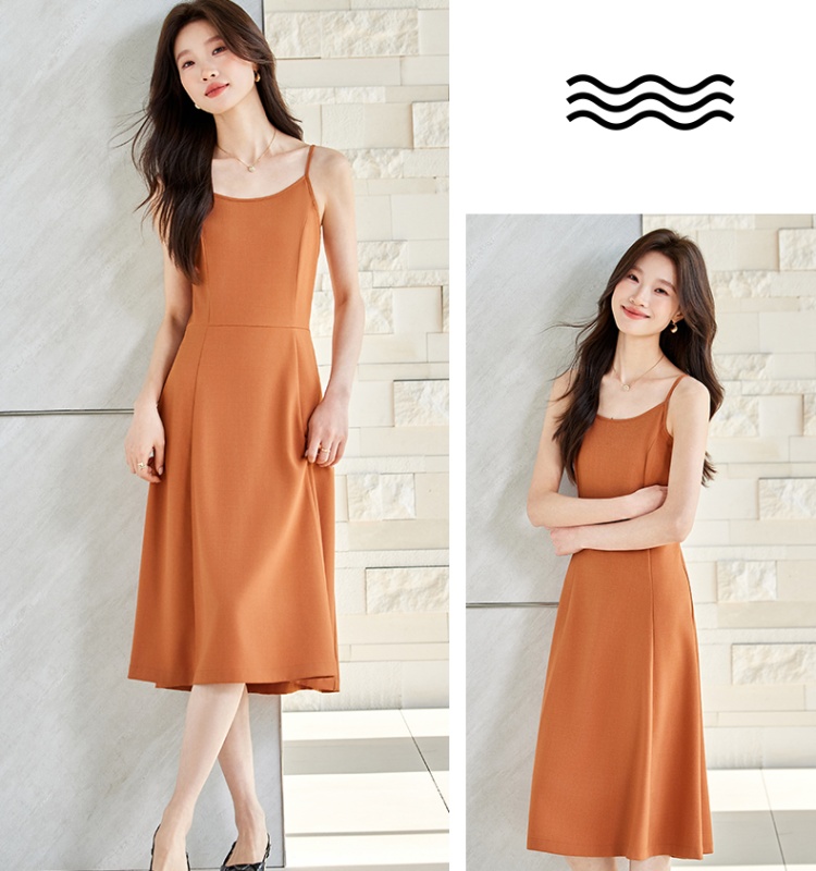 Inside the ride fashion dress slim strap dress for women