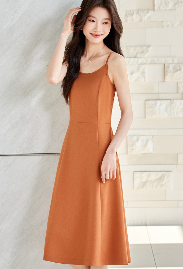 Inside the ride fashion dress slim strap dress for women