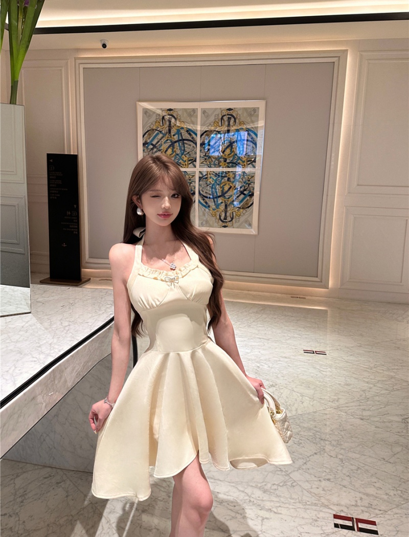 Sexy pinched waist spring dress slim irregular cardigan a set