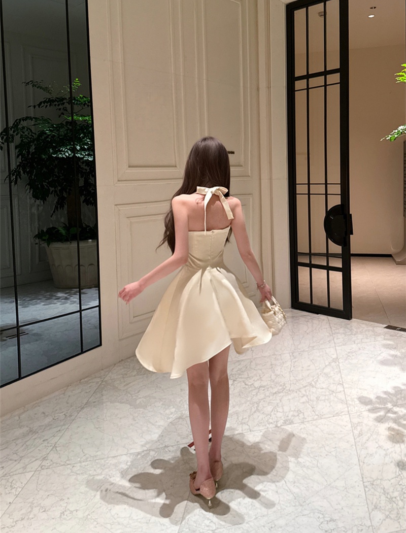 Sexy pinched waist spring dress slim irregular cardigan a set