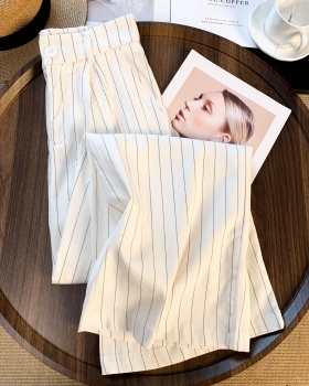 Stripe spring slim casual pants fashion all-match suit pants