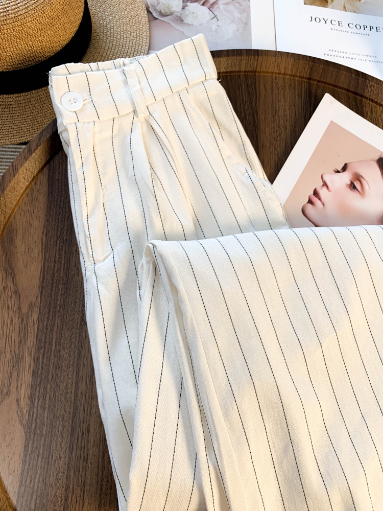 Stripe spring slim casual pants fashion all-match suit pants