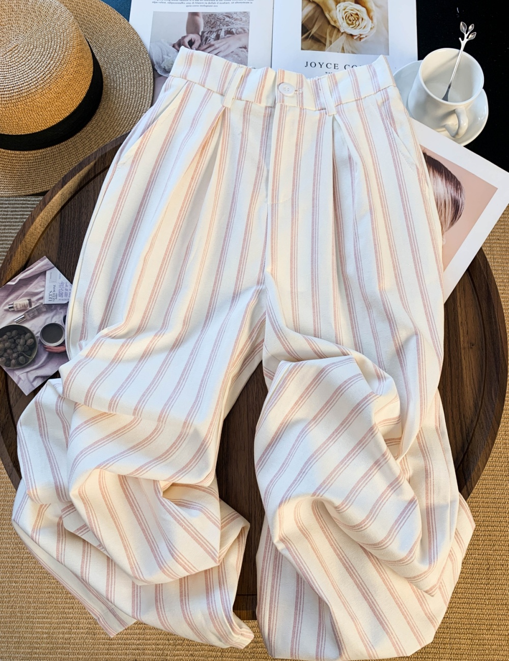 Straight suit pants spring casual pants for women