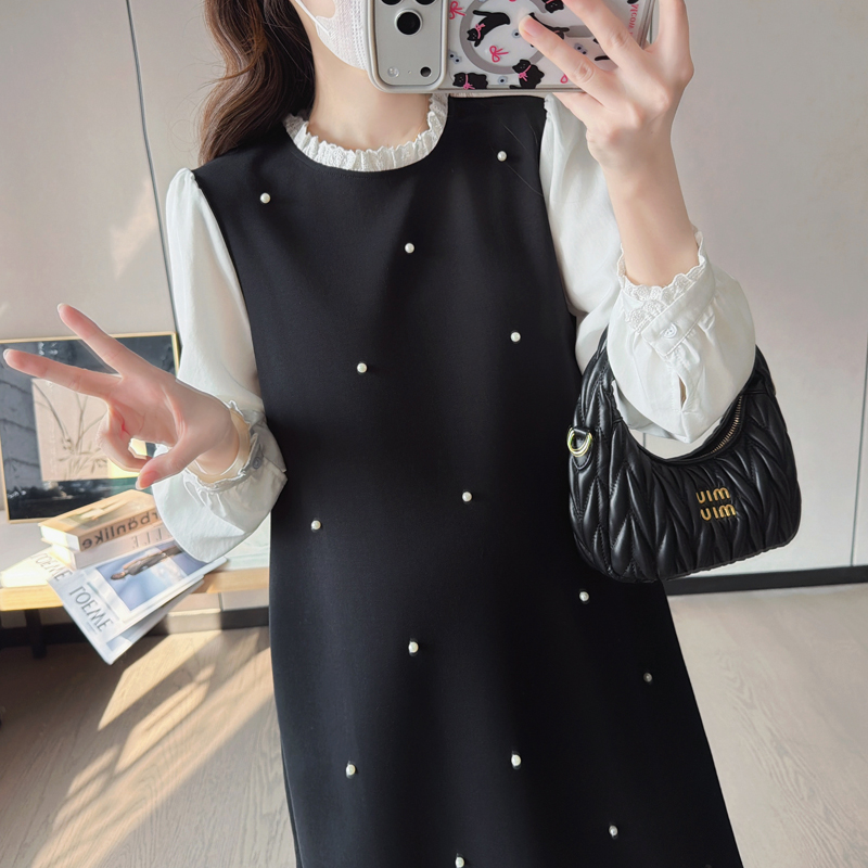 Sweet spring maternity clothing temperament dress