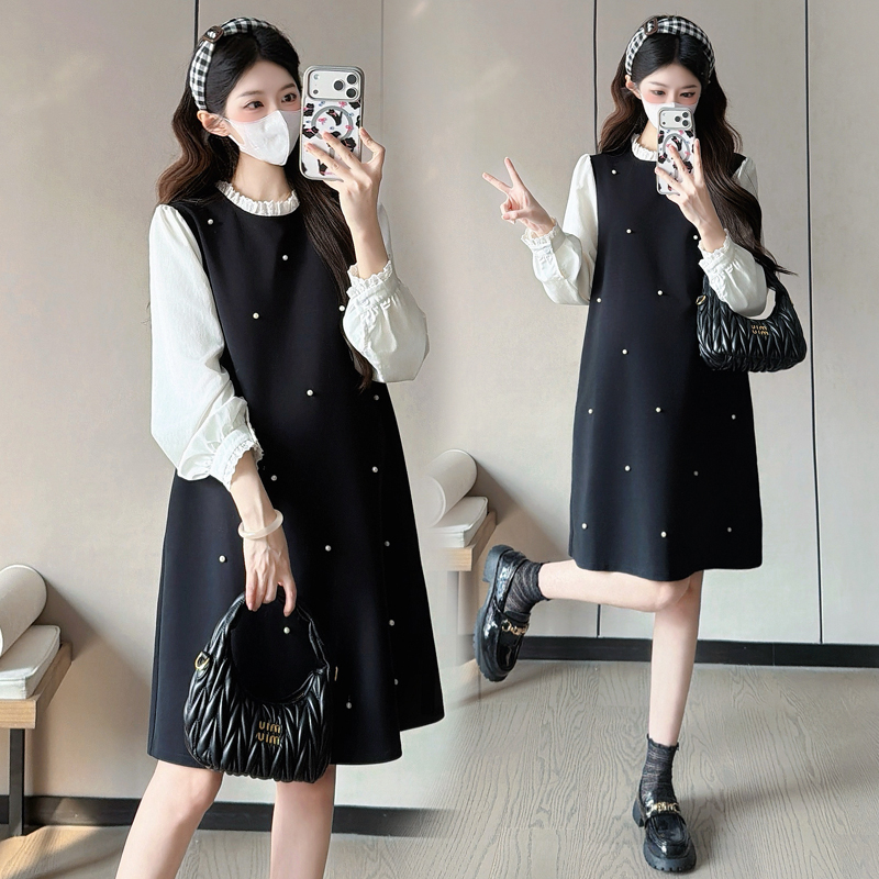 Sweet spring maternity clothing temperament dress