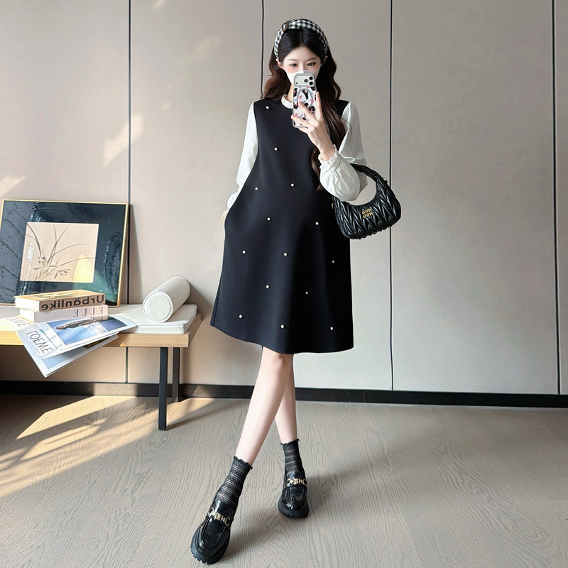 Sweet spring maternity clothing temperament dress