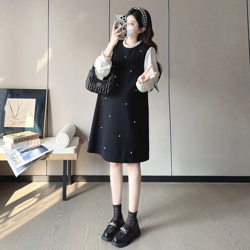 Sweet spring maternity clothing temperament dress