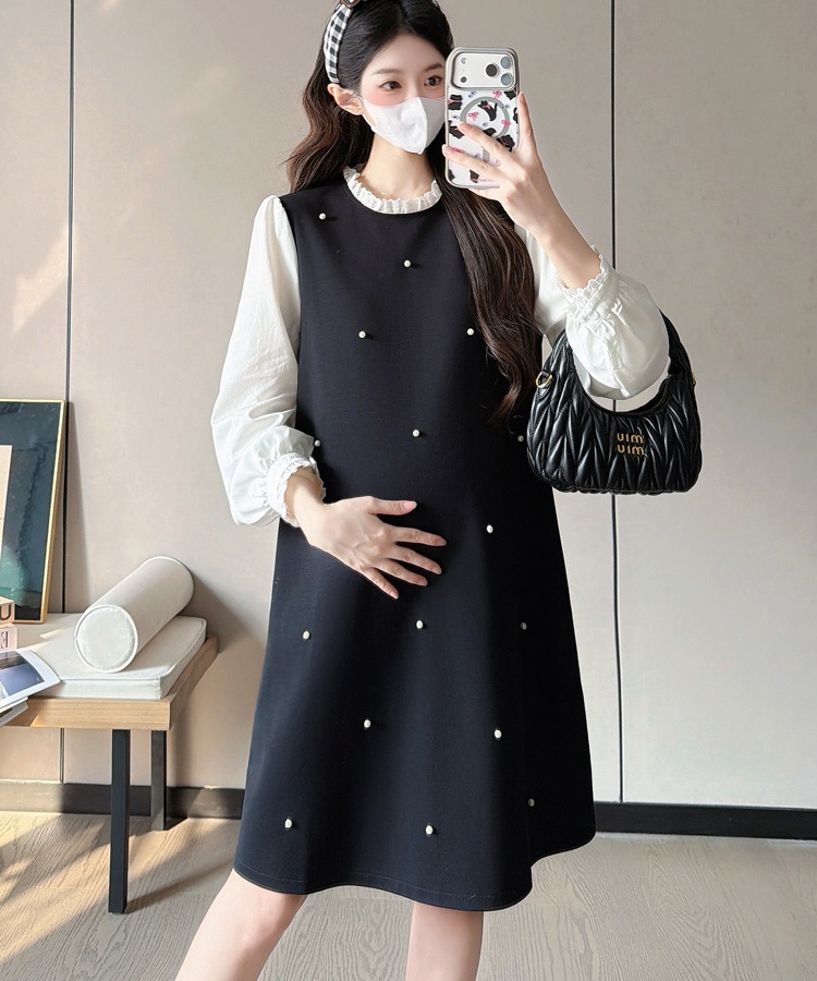 Sweet spring maternity clothing temperament dress