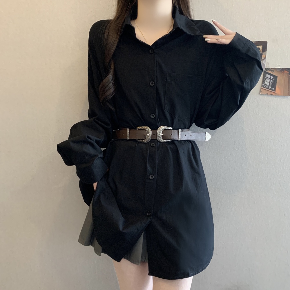 Sexy autumn shirt large yard loose tops