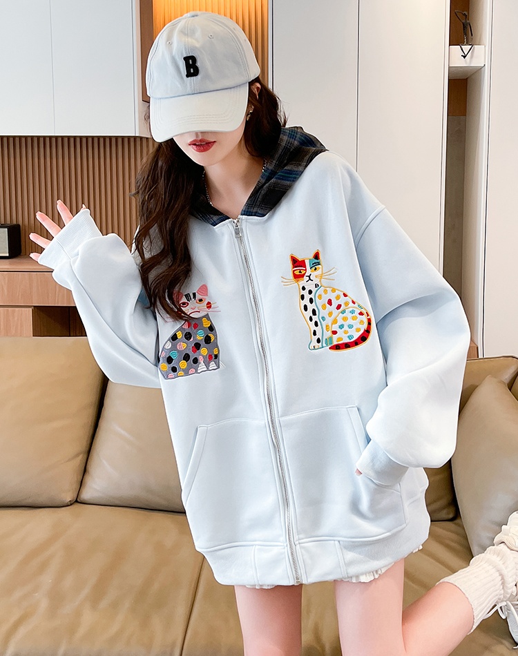 Embroidery baseball uniforms Japanese style hoodie