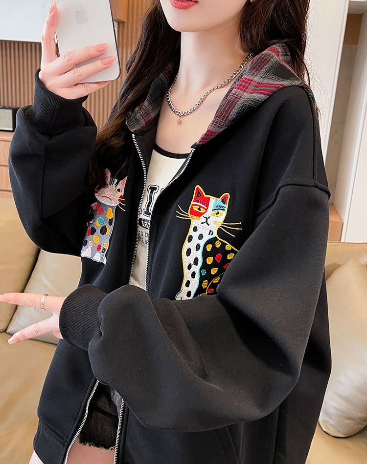 Embroidery baseball uniforms Japanese style hoodie