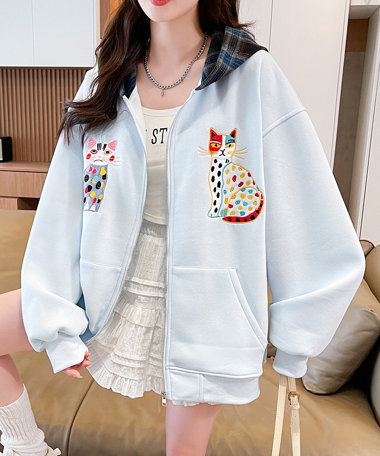 Embroidery baseball uniforms Japanese style hoodie