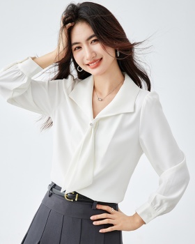 Spring commuting small tops France style chiffon shirt