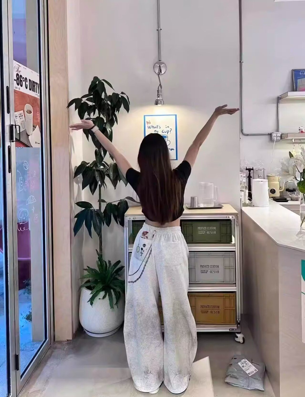 Couples flower pants Casual spring jacquard long pants