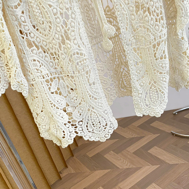 Hollow crochet cardigan spring all-match shawl