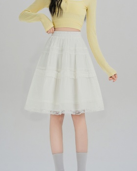 Ballet white short skirt high waist skirt for women