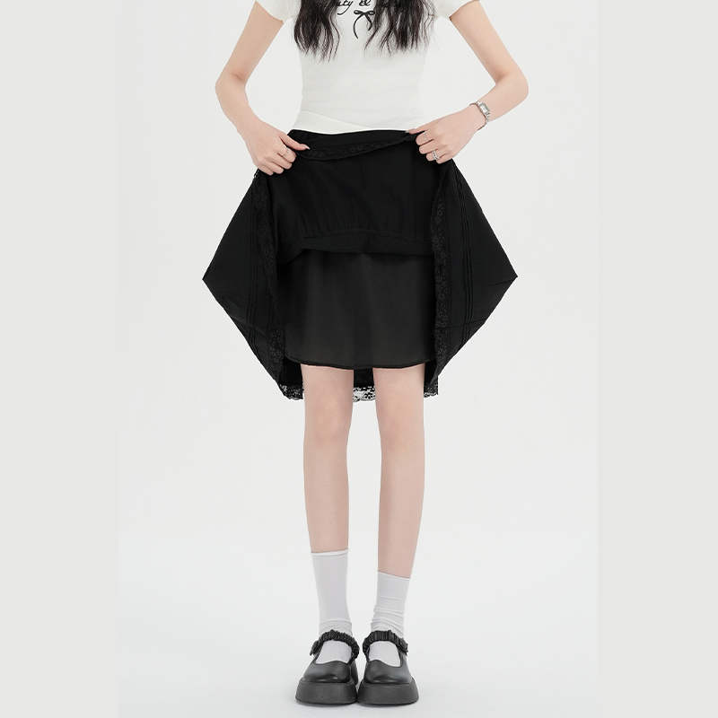 Ballet white short skirt high waist skirt for women